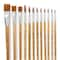 12 Packs: 12 ct. (144 total) Necessities&#x2122; Brown Synthetic Flat &#x26; Round Brushes by Artist&#x27;s Loft&#xAE;